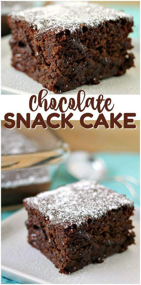 Persnickety Plates, Snack Cake Recipe, Chocolate Snack Cake, Cookies Cupcake, Wacky Cake, Snack Cakes, Dairy Free Cake, Dessert Simple, Rich Desserts