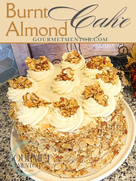 This article has links to products that I may make a commission from. Disclosure Policy For my husband’s birthday, I wanted to create something truly special. He’s always been a fan of almond-flavored desserts. So, I decided to make an burnt almond cake. It is a recipe I’d been eyeing for a while. I had ... Burnt Almond Torte Recipe, Burnt Almond Cake Recipe, Brickle Recipe, Almond Torte Recipe, Burnt Almond Cake, Burnt Almond Torte, Almond Torte, Almond Cake Recipe, Torte Recipe