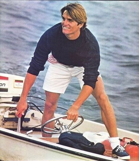 AHOY FROM RALPH! Polo Ralph Lauren model extraordinaire Buzzy Kerbox @buzzykerbox shows how to spend your Wednesday in this 1982 shot.… Old Ralph Lauren Ads Men, Old Polo Ralph Lauren Ads, Old Ralph Lauren Men, Ralph Lauren Old Money Men, Vintage Ralph Lauren Aesthetic Men, Mens Sailing Fashion, Ralph Lauren Mens Style, Old Ralph Lauren Adverts, Vintage Ralph Lauren Men