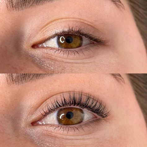 Nope, it's not lash extensions. Nope, it's not mascara. Well then, what gave her eyelashes this beautiful color and curl? These eyelashes appear thicker and longer, are darker, and are curled all because of an eyelash lift and tint! 😍 509-961-6555 #eyelashtinting #lashtint #beauty #yakima #eyelashtint #nomascaraneeded #esthetician #barebliss #lashtinting Lash Tint And Lift, Natural Long Eyelashes, Eyelash Lift And Tint, Short Eyelashes, Short Lashes, Lash Tint, Natural Eyelash Extensions, Eyelash Lift, Natural Eyelashes