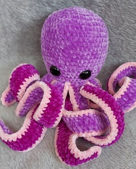 Purple Octopus, Large Octopus Plush, Kawaii Octopus, Octopus Plush Chunky Crochet Octopus, Jumbo Octopus Crochet, Large Crochet Octopus, Crochet Plushies Octopus, Crochet Plush Octopus, Big Octopus Crochet, Large Crochet Plushies, Purple Things To Crochet, Large Crochet Animals Free Pattern