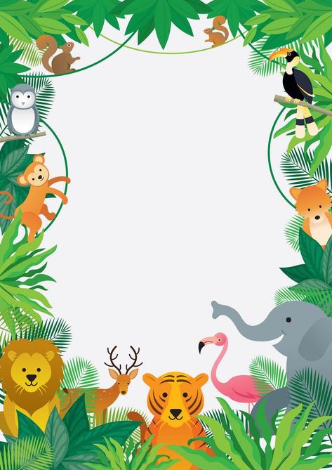 Jungle Safari Background, Jungle Theme Background, Cartoon Jungle Background, Safari Background, Preschool Jungle, Batman Invitations, Jungle Crafts, Safari Invitations, Jungle Thema