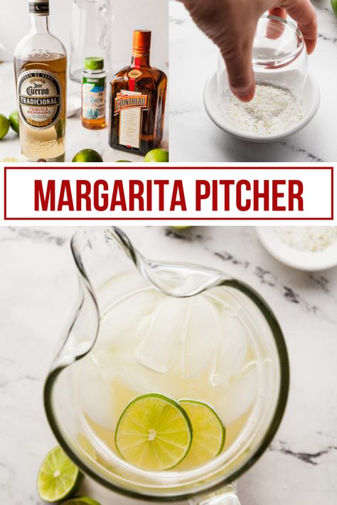 Limeade Margarita Recipe, Margarita Pitcher Recipe, Reposado Margarita, Pitcher Margarita Recipe, Limeade Margarita, Mojito Pitcher, Margarita Pitcher, Pitcher Of Margaritas, Meatless Dinners