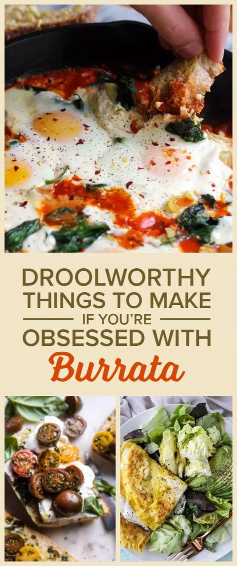 Buratta Recipe, Burrata Recipes, Burrata Pizza, Burrata Recipe, Spring Pasta, Cherry Tomato Sauce, Burrata Salad, Recipes To Try, Deilig Mat