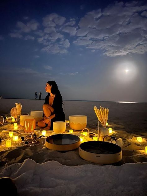 Spiritual Retreat, Sound Bath, Healing Space, Romantic Beach, Honeymoon Packages, Romantic Vacations, Healing Meditation, Summer Bucket Lists, Sound Healing