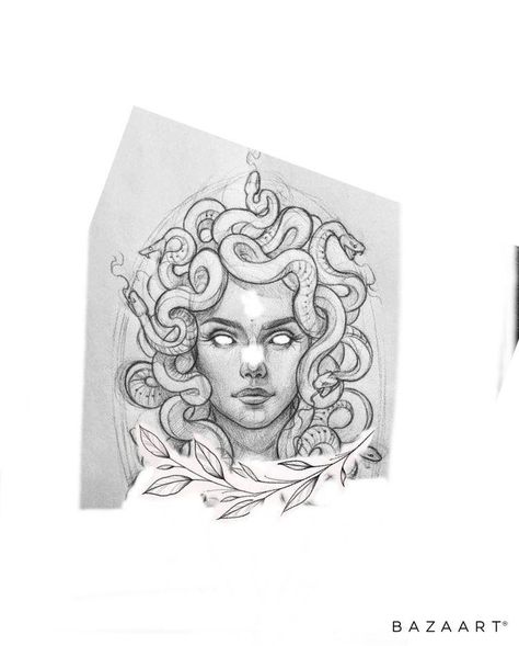 Fine Line Medusa Tattoo, Thigh Tat, Medusa Tattoo Design, Medusa Art, Black Rose Tattoos, Medusa Tattoo, Greek Tattoos, Full Sleeve Tattoos, Tattoo Art Drawings