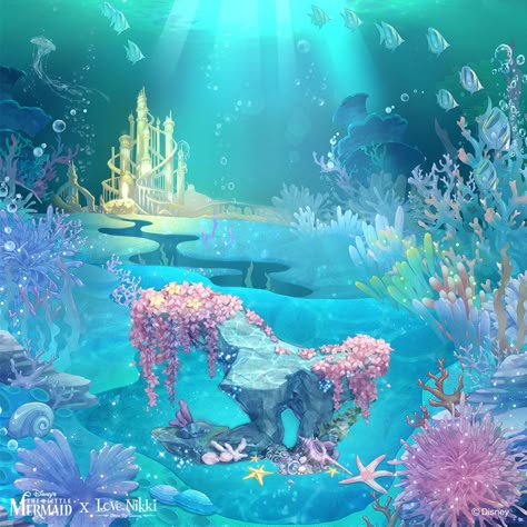 Fantasy Valley, I Need Her, Doll Backgrounds, Ocean Background, Love Nikki, Mermaid Wallpapers, Ocean Backgrounds, Siren Mermaid, Underwater City