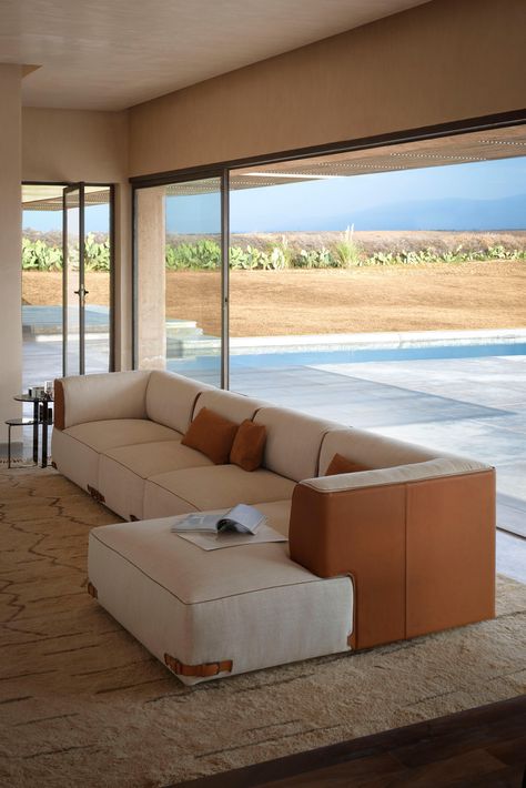 Soho Sectional Sofa by Fendi Casa Fendi Casa, Frame Wood, Armchair Design, Luxury Sofa, 2 Seater Sofa, Furniture Design Modern, Outdoor Sectional Sofa, Modular Sofa, Luxury Furniture