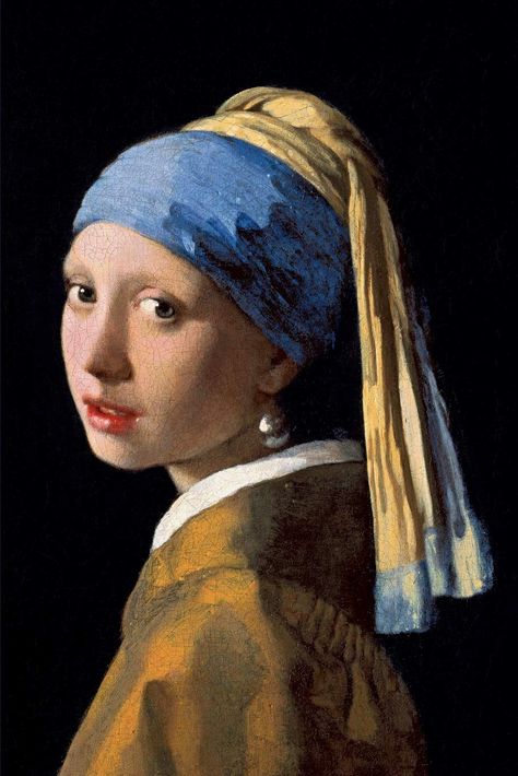 Jan Vermeer, Girl With A Pearl Earring, Pearl Earring, Delft, Van, Blue, Art