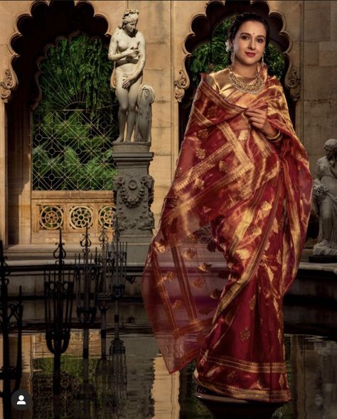 Anjali Tendulkar, Draped Sarees, Draping Saree, Ratna Pathak, Saree Aesthetic, Indian Royalty, Indian Dress Up, Bollywood Images, Pure Chiffon Sarees