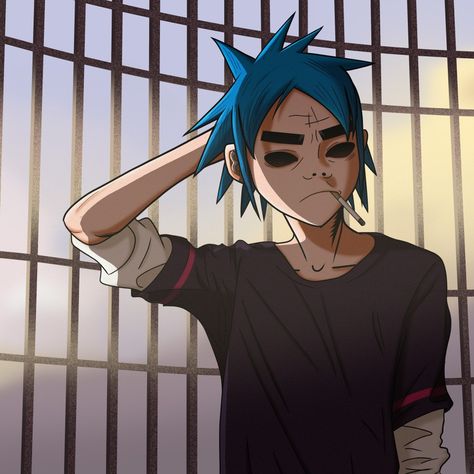 2d And Murdoc, Gorillaz 2 D, 2-d Gorillaz, Demon Days, Monkeys Band, Gorillaz Art, Amazing Girlfriend, Monkeys Funny, Gorillaz