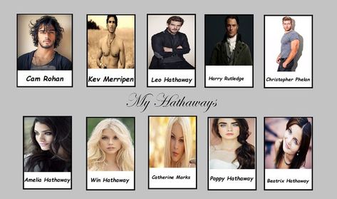 I have recently become acquainted with Lisa Kleypas' Hathaway series and am absolutely IN LOVE with these characters and their stories. I have even begun penning a screenplay in efforts to adapt this series to a show. Here's an idea of how I envision the characters. Fingers crossed that we get a series!!! Hathaways Lisa Kleypas, Lisa Kleypas Books, Lisa Kleypas, Novel Characters, Historical Books, Fingers Crossed, Crossed Fingers, Romance Novels, Book Characters