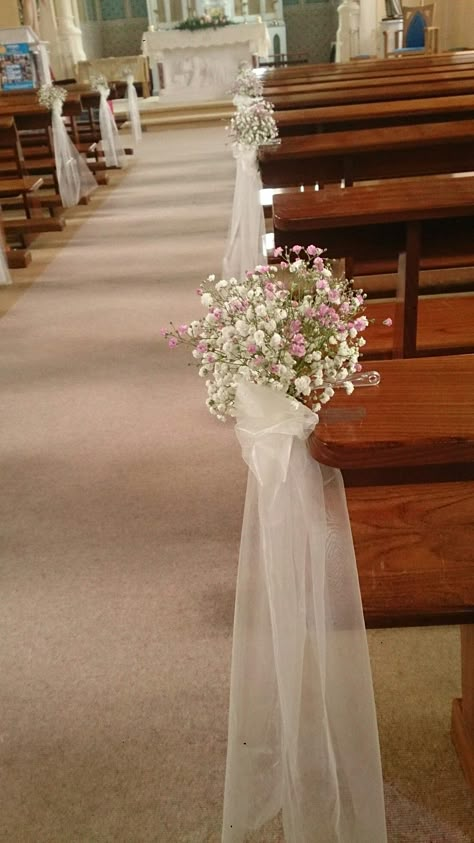 Wedding Decorations Aisle, Church Wedding Decorations Aisle, Wedding Pew Decorations, Wedding Pews, Wedding Church Decor, Church Wedding Flowers, Church Wedding Decorations, Wedding Aisle Decorations, Wedding Church