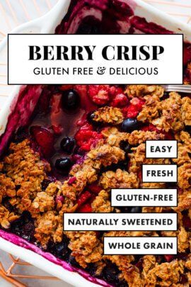 Mixed Berry Crisp, Berry Crisp Recipe, Blueberry Crisp Recipe, Blackberry Crisp, Berry Cobbler Recipes, Strawberry Crisp, Berry Crisp, Strawberry Rhubarb Crisp, Blueberry Crisp