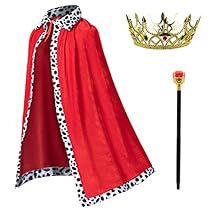 King Costume For Kids, Prince Cape, Halloween Capes, Up Cosplay, Masquerade Halloween, King Costume, Prince Birthday, Kids Robes, Costume For Kids