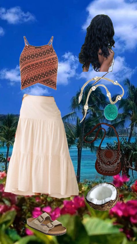 modern moana Moana Modern, Modern Moana, Princess Moana, Halloween Inspo, Modern Outfits, Disney Outfits, Cute Fits, Moana, Halloween Themes