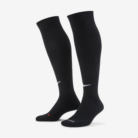 Soccer Socks, Football Socks, Nike Classic, Nike Soccer, Football Equipment, Nike Football, Football Outfits, Black Socks, Long Socks