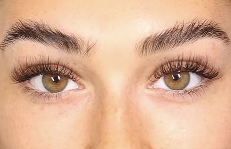 Natural Lash Extensions Downturned Eyes, Classic Lash Extensions Almond Eyes, Natural Fluffy Lashes, Natural Doll Eyelash Extensions, Almond Eye Eyelash Extensions, Lash Extensions Brown Eyes, Super Natural Eyelash Extensions, Doe Eyes Lash Extensions, Lashes Round Eyes