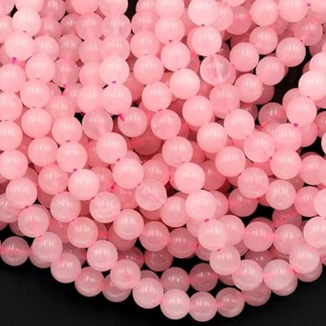 Amazon.com: Zenkeeper 225Pcs Rose Quartz Beads for Jewelry Making 8 MM Natural Loose Rose Quartz Crystal Stone Beads Gemstone Beads Round Rose Quartz Beads, Quartz Beads, Rose Quartz Crystal, Beads For Jewelry Making, Beads For Jewelry, Crystal Stone, Amazon Art, Sewing Stores, Jewelry Making Beads