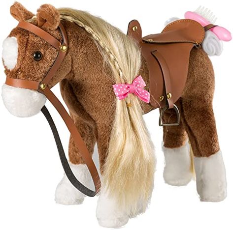 Horse Toys For Girls, Horse Pretty, Play Horse, Kendall Christmas, Coquette Cowgirl, Pony Plush, Pig Stuffed Animal, Gift Ideas To Buy, Diy Plush