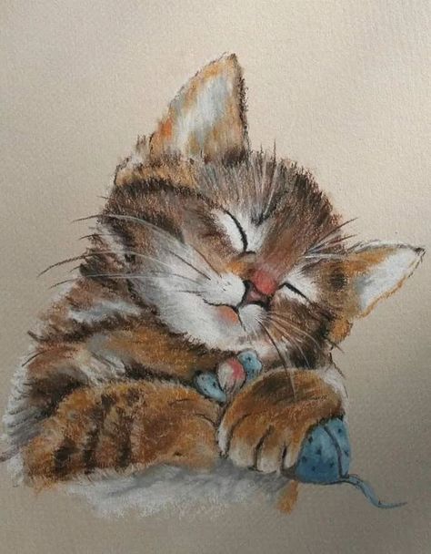 Cat Painting Ideas, Colorful Cat Painting, Kitten Painting, Cat Poses, Cats Art Drawing, Cute Cat Illustration, Cat Drawings, Painting Cat, Cat Sketch