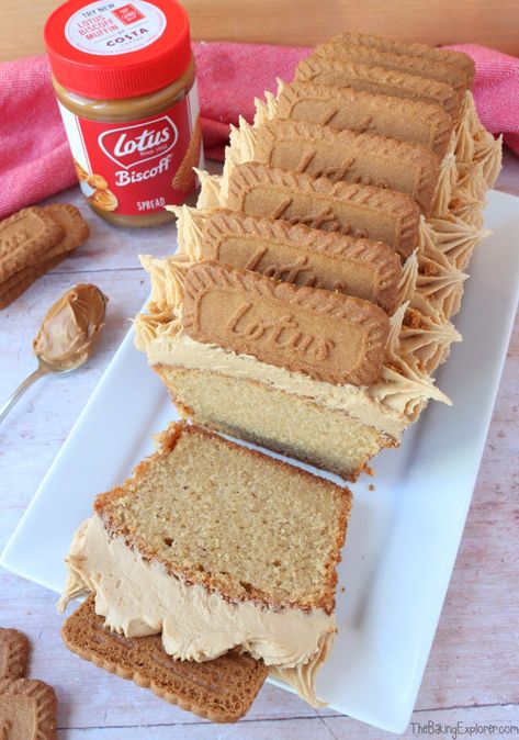 Biscoff Recipes, Biscoff Cake, Loaf Cake Recipes, Loaf Cakes, Biscoff Spread, Lotus Biscoff, Loaf Cake, Food Cakes, Butter Cookies