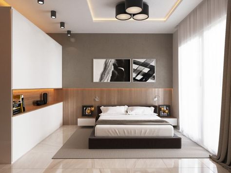 Bedroom Niches, Bedroom Design Trends, Contemporary Bedroom Design, Modern Bedroom Design, Design Del Prodotto, Led Spotlight, Contemporary Bedroom, Architectural Design, Luxurious Bedrooms