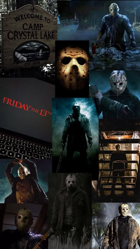 Jason Voorhees/ Friday the 13th Jason Wallpaper Horror, Jason Voorhees Wallpaper, Jason Voorhees Friday The 13th, Jason Horror, Terror Movies, Helloween Wallpaper, Halloween Wallpaper Cute, Scary Movie Characters, Horror Villains