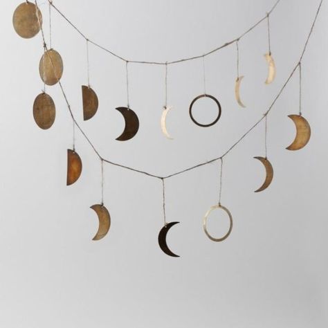 Moon Phase Garland, Moon Garland, Lunar Moon, New Moon Rituals, Moon Party, Bodhi Tree, Lunar Cycle, Spring Equinox, Harvest Moon