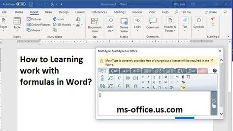 In this post you will read the method to work with formulas in Word. The block for working with equations and formulas is located in the top menu bar in the “Insert” tab, “Symbols” subsection. Microsoft Word 2010, Text Editor, Ms Office, Simple Object, Data Entry, Picture Icon, Microsoft Excel, Ms Word, Equations