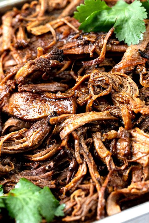 Brisket Tacos Recipe, Slow Cooker Mexican Beef, Beef Brisket Tacos, Beef Brisket Slow Cooker, Slow Cooked Beef Brisket, Mexican Food Recipes Beef, Creamy Slaw, Mexican Slow Cooker, Slow Cooked Brisket