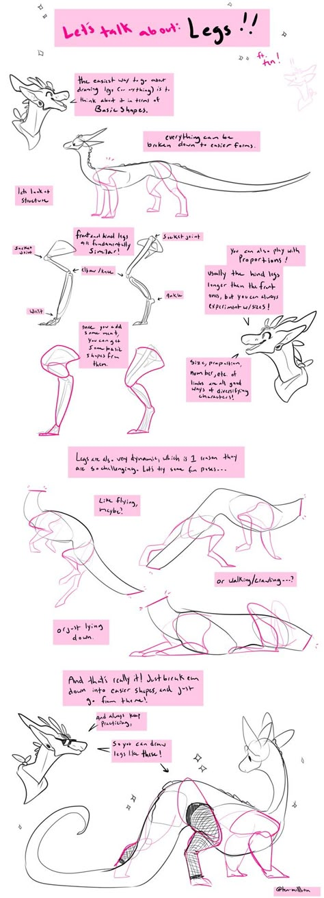 a leg tutorial Dragon Poses, Dragon Anatomy, Drawing Dragon, I Will Wait, Until The Very End, Dragon Sketch, Creature Drawings, Anatomy Drawing, Dragon Drawing