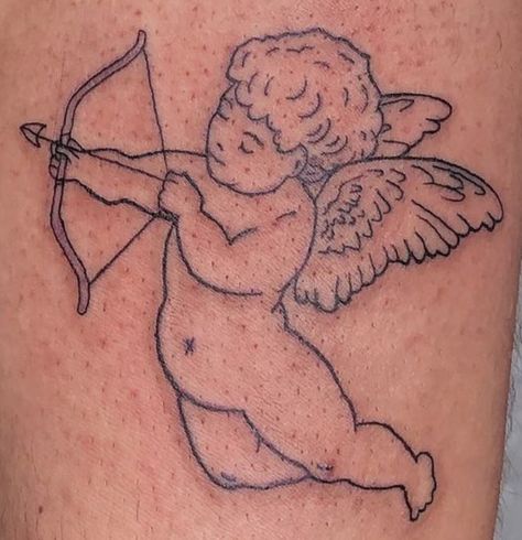 Cherub With Bow And Arrow Tattoo, Cherub With Arrow Tattoo, Cherub Bow And Arrow Tattoo, Angel Arrow Tattoo, Angel Bow And Arrow Tattoo, Cherub With Bow And Arrow, Angel With Bow And Arrow Tattoo, Angel With Arrow Tattoo, Baby Cupid Tattoo