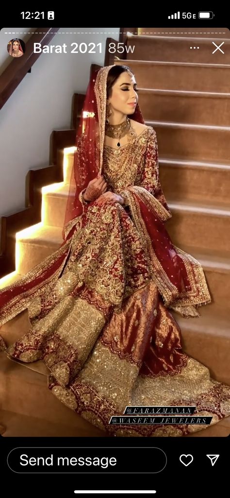 Red Bridal Lehenga Pakistani, Nikkah Outfit, Asian Attire, Bridal 2023, Bridal Sharara, Casual Bridal Dress, Pakistani Bridal Lehenga, Nikah Dress, Reception Dresses