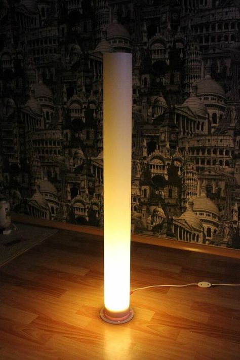 How to Make a PVC Pipe Lamp With Your Own Hands. With RGB and Bluetooth Speaker DIY | Hometalk Homemade Lighting, Diy Drum Shade, Bluetooth Speakers Diy, Homemade Lamps, Restoration Hardware Inspired, Designer Lamp, Blue Lamp Shade, Lamp Makeover, Diy Lampe