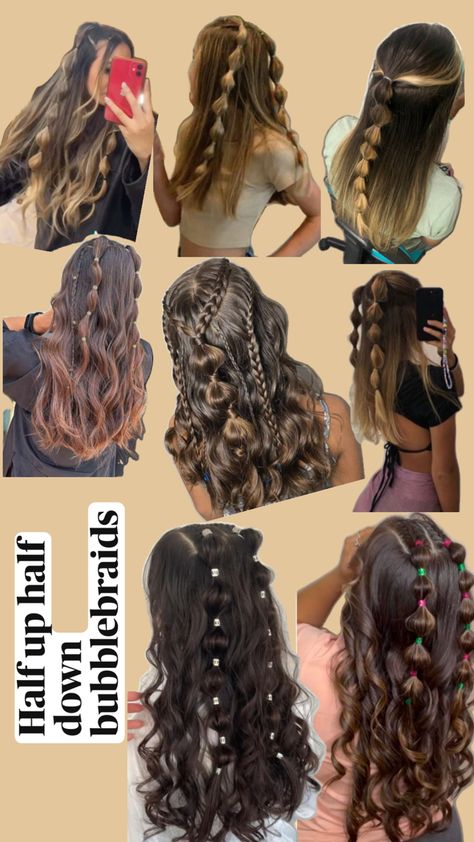 Cute School Hairstyles, Basketball Hair, Cute Volleyball Hairstyles, Pretty Hair Cuts, Soccer Hairstyles, Preppy Hairstyles, Sports Hair, Bubble Braid, Hairstyle Examples