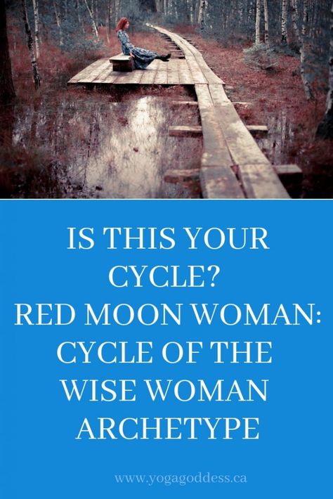 Menstration Magick, Red Moon Menstrual Cycle, Red Moon Cycle Meaning, Period During Full Moon, Red Cycle Moon, Red Moon Cycle Ritual, Wise Woman Archetype, Red Witch Moon Cycle, Full Moon Period Cycle