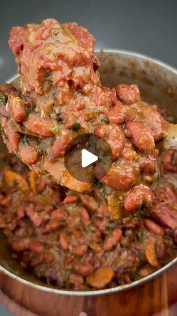 Marisa D. | Louisiana Creole | Recipes | Let’s make New Orleans style red beans and rice. 

✨The tradition started back then when Mondays were considered wash day. And since beans... | Instagram Red Beans And Rice New Orleans Style, Red Bean Recipes, Red Beans And Rice Crockpot New Orleans, Louisiana Style Red Beans And Rice, Creole Red Beans, Recipes Soul Food, New Orleans Red Beans, Catfish Recipe, Red Beans Recipe