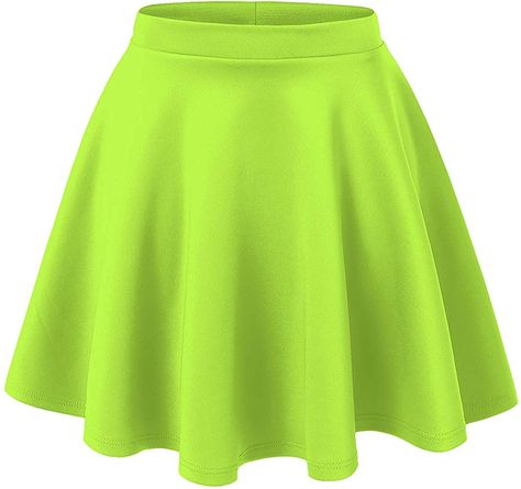 Knee Length Circle Skirt, Outfits For Dance, Green Skater Skirt, Skirt Png, Ballet Essentials, Green Pleated Skirt, Flared Skater Skirt, Skirt Circle, Circular Skirt