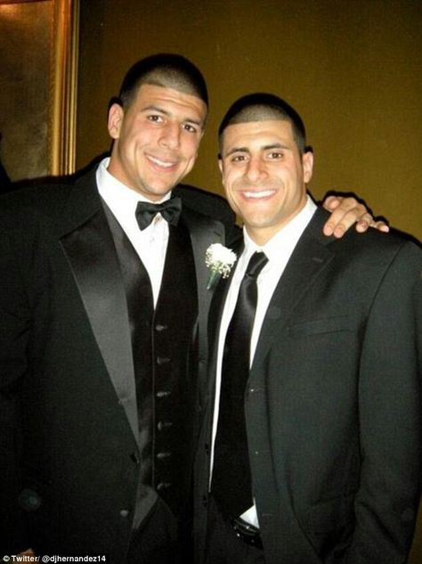 Aaron and dj Aron Hernandez, Gang Sign, Aaron Hernandez, Dr Oz, Fall From Grace, American Football Players, Cbs News, Dream Man, Older Brother