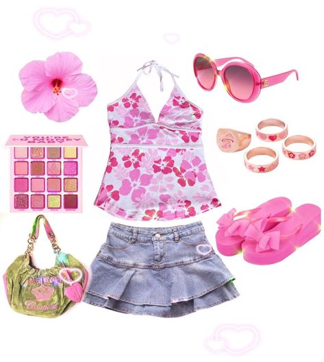 Outfits For Summer Y2k, Cute Outfits For Summer, Tropical Outfits, Summer Outfits Y2k, Tropical Outfit, Y2k Summer Outfits, Outfits For Summer, Tropical Fashion, Outfits Girl