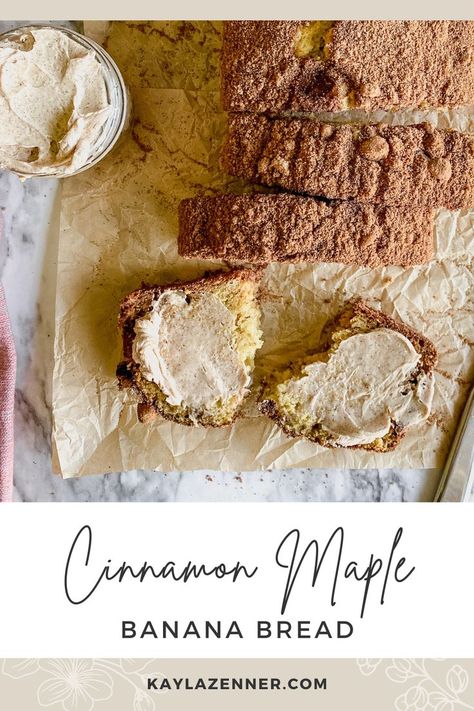 An easy banana bread with a cinnamon sugar topping, a perfect to upgrade your traditional banana bread. Cinnamon Maple Banana Bread Recipe | Easy Banana Bread Recipe | Homemade Banana Bread with Cinnamon Maple Twist | Moist Banana Bread Recipe with Cinnamon Maple Flavor | Best Cinnamon Maple Banana Bread Recipe | Quick and Simple Cinnamon Maple Banana Bread | Delicious Cinnamon Maple Banana Loaf Flavored Banana Bread with Cinnamon | Irresistible Cinnamon Maple Banana Bread | Family-Favorite Maple Banana Bread, Banana Bread With Cinnamon, Banana Bread Easy, Cinnamon Banana Bread, Bread Banana, Banana Bread Loaf, Banana Bread Ingredients, Banana Bread Recipe Moist, Homemade Banana Bread