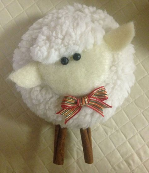 Christmas Ornament Tutorial, Lamb Craft, Christmas Lamb, Jesse Tree Ornaments, Sheep Crafts, Easter Lamb, Ornament Tutorial, Felt Christmas Ornaments, Christmas Ornament Crafts