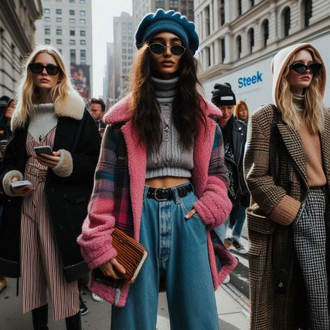 An effortlessly chic woman rocks the streets of NYC in bold colors, oversized sunglasses, and statement accessories. Statement Accessories, Oversized Sunglasses, Chic Woman, Effortlessly Chic, New York Fashion Week, New York Fashion, The Streets, Bold Colors, Fashion Week