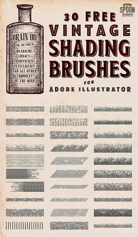 Illustrator Brushes Free, Vintage Ink Illustrations, Adobe Illustrator Ideas, Illustrator Texture, Graphic Techniques, Adobe Illustrator Brushes, Ink Drawing Techniques, Brush Texture, Adobe Illustrator Tutorial