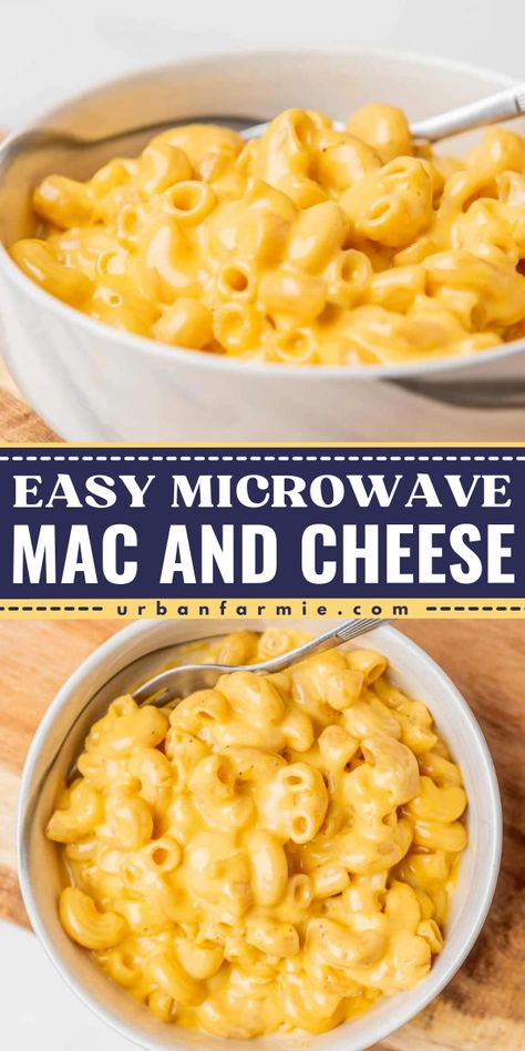 Indulge in comfort food with the best summer BBQ side dish! This Easy Microwave Mac and Cheese recipe features elbow macaroni, water, whole milk, shredded cheddar cheese, butter, salt, and pepper. Satisfy your cravings with this delicious dish, and save it for your Labor Day party food idea! Best Microwave Meals, Mac And Cheese Mug, Mac And Cheese Microwave, Microwave Mac And Cheese, Microwave Mug Recipes, Mug Recipe, Fridge Food, Mini Meals, Microwave Mug