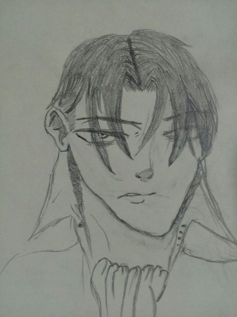 Levi Side View, Levi Sketch Easy, Levi Ackerman Side View, Levi Ackerman Sketch Easy, Levi Ackerman Drawing Easy, Levi Drawing Easy, Levi Side Profile, Drawing Levi Ackerman, Levi Ackerman Sketch