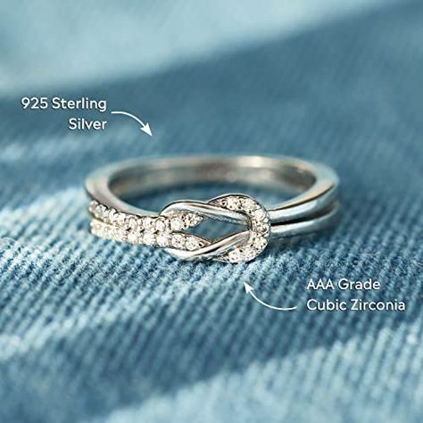 Rings For Bff, Celtic Sister Knot, Mother Daughter Rings, Bff Rings, Matching Promise Rings, Daughter Ring, Love Knot Ring, Friendship Rings, Infinity Love