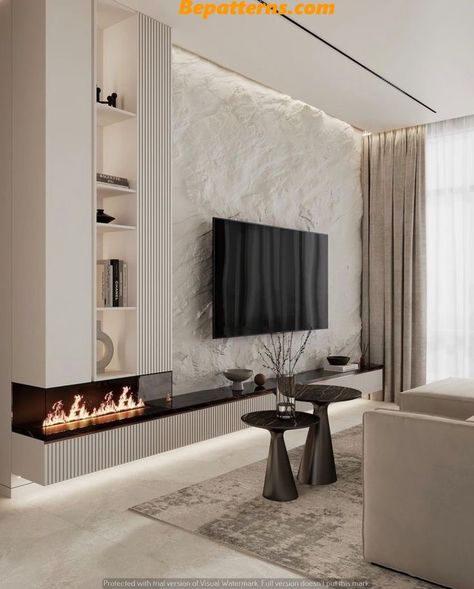 Latest Living Room Designs, Home Hall Design, Tv Room Design, Room With Fireplace, Apartment Living Room Design, Living Room Decor Fireplace, Living Room Design Inspiration, 아파트 인테리어, Living Room Design Decor