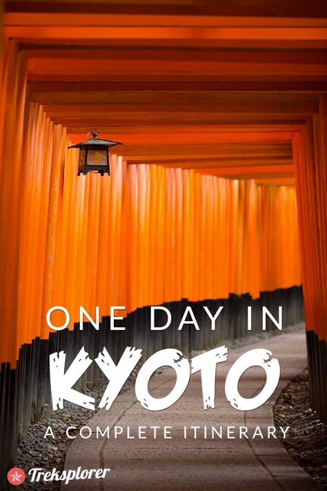 Only got one day in Kyoto, Japan? Visit Kyoto on a time-crunch with this complete 1-day Kyoto itinerary! Kyoto Day Trip, Kyoto Itinerary, Visit Kyoto, Kyoto Japan Travel, Tokyo Japan Travel, Japan Itinerary, Visit Asia, Kyoto Travel, Japan Garden